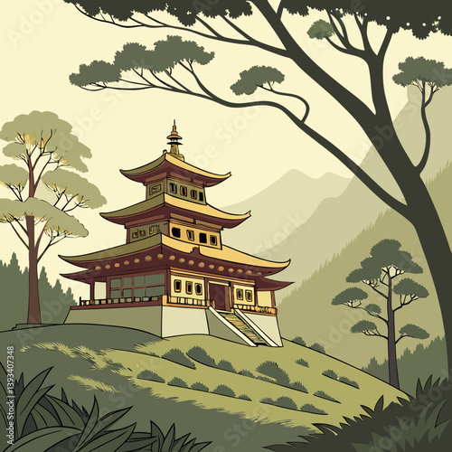 A Buddhist temple or Buddhist monastery is the place of worship for Buddhists, the followers of Buddhism. They include the structures called vihara, chaitya, stupa, wat and pagoda in different regions