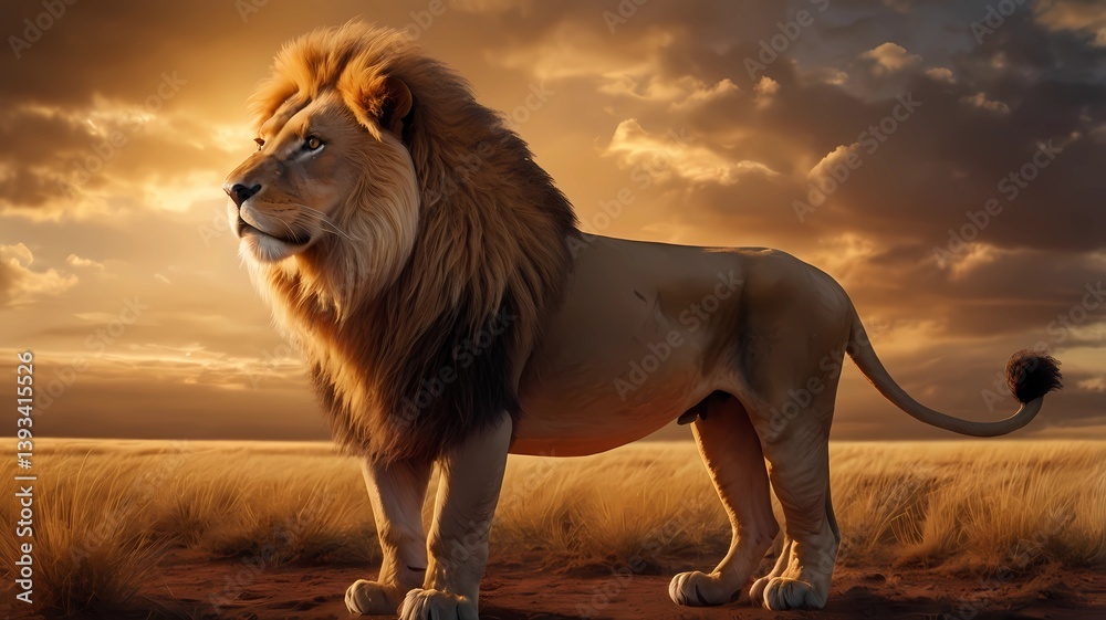 Obraz premium lion in the wild