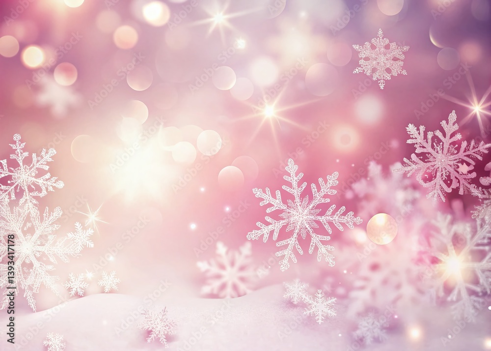 Delicate Pink Snowflake Abstract Winter Background A Minimalist Design for Digital Art Prints and Social Media Delicate Pink Snowflake Abstract Winter Background A Minimalist Design for Digital Art Prints and Social Media
