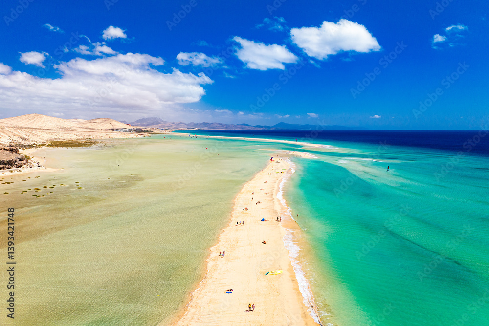 Playa de Sotavento, Jandia, Fuerteventura, Spain