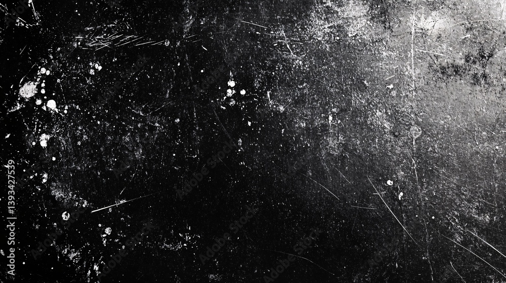 Obraz premium Abstract Black Background Featuring Dust and Scratches for Creative Use