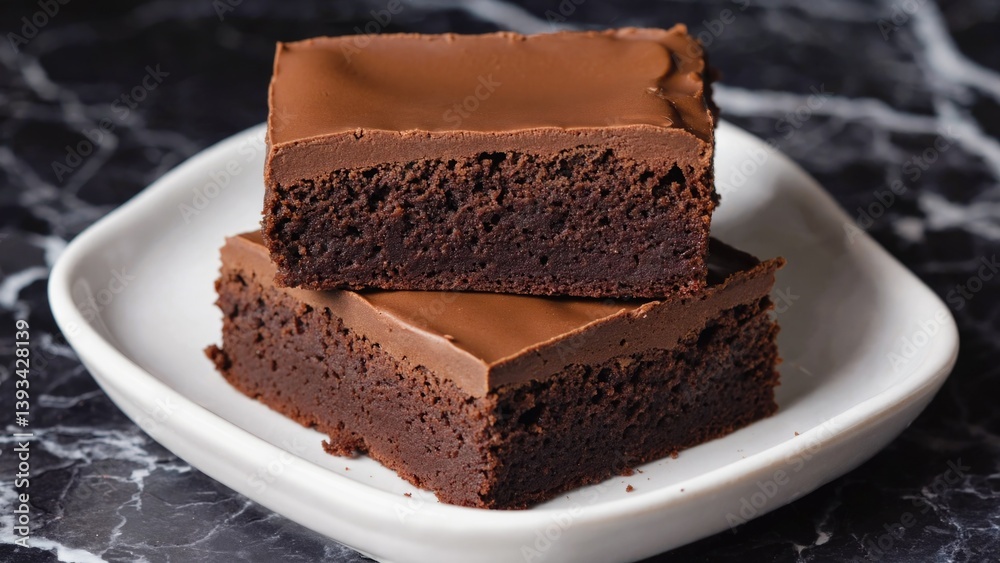 Delicious treats on a white plate, perfect for serving desserts