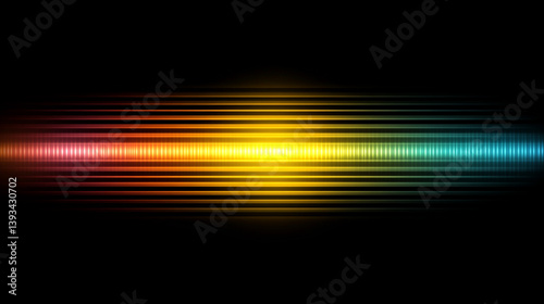 Vibrant soundwave illustration showcasing colorful audio frequencies against a black backdrop photo