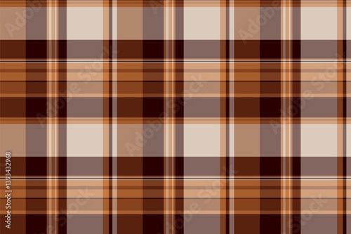 Elegant brown and beige plaid pattern.  Perfect for textile design, website backgrounds, or autumnal themed projects.