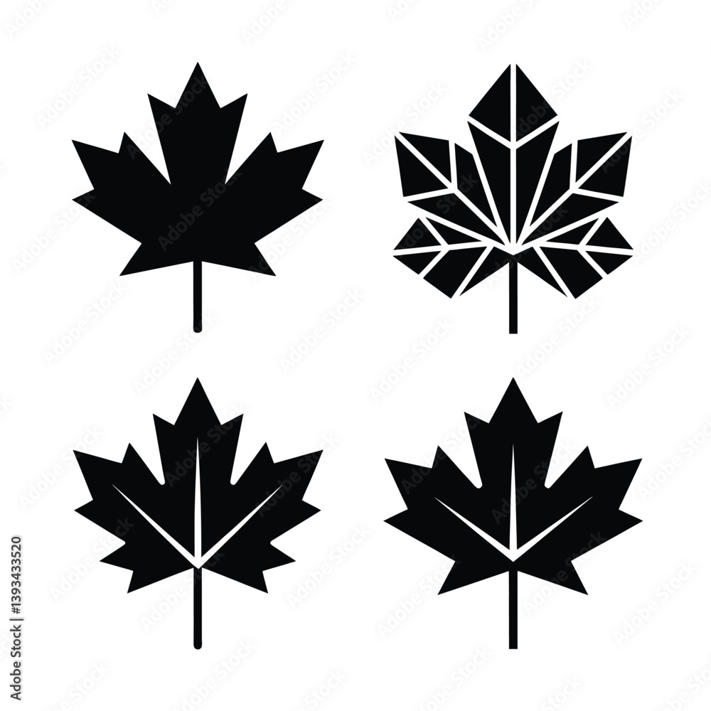maple leaves isolated on white maple leaves isolated on white
