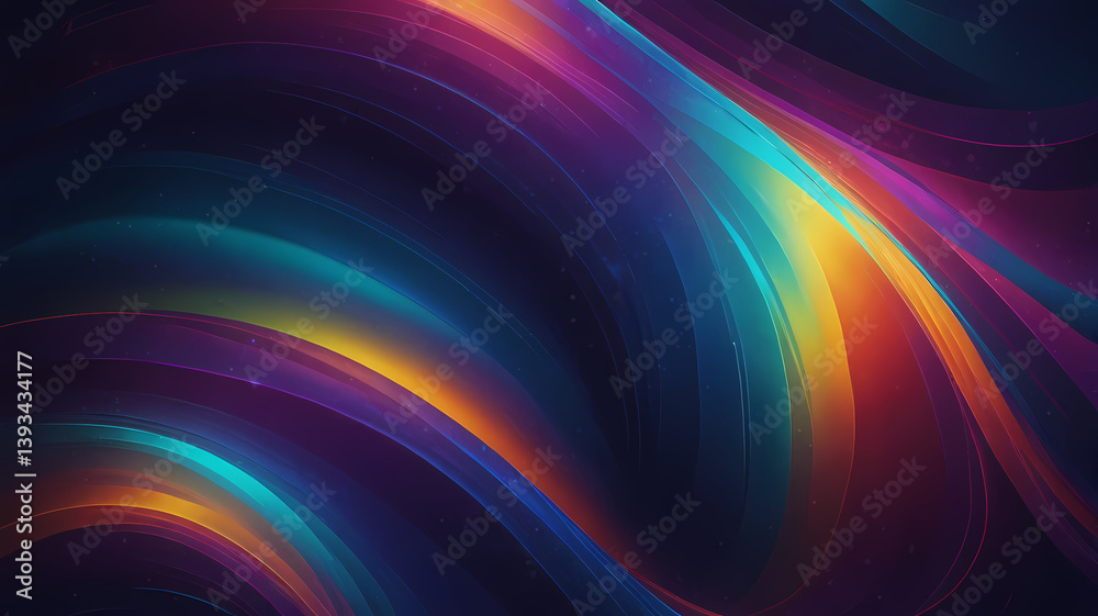 Vibrant Abstract Waves in a Colorful Fluid Art Design Vibrant Abstract Waves in a Colorful Fluid Art Design