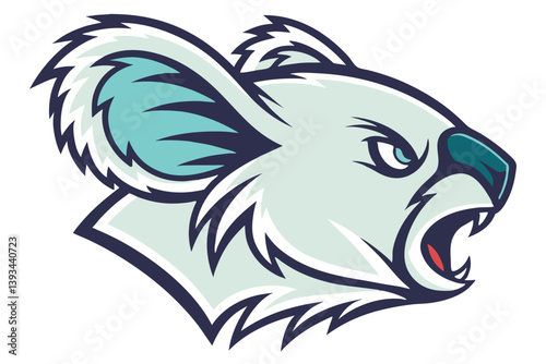 Wallpaper Mural Vector esports logotype koala on white background, logo koala, icon koala, sticker koala, symbol koala, emblem koala. Torontodigital.ca