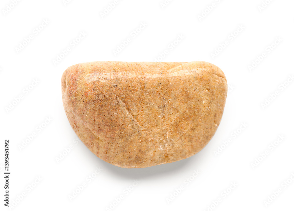 Pebble stone on white background Pebble stone on white background