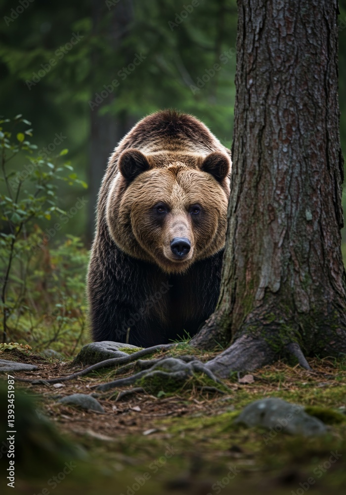 Fototapeta premium brown bear cub