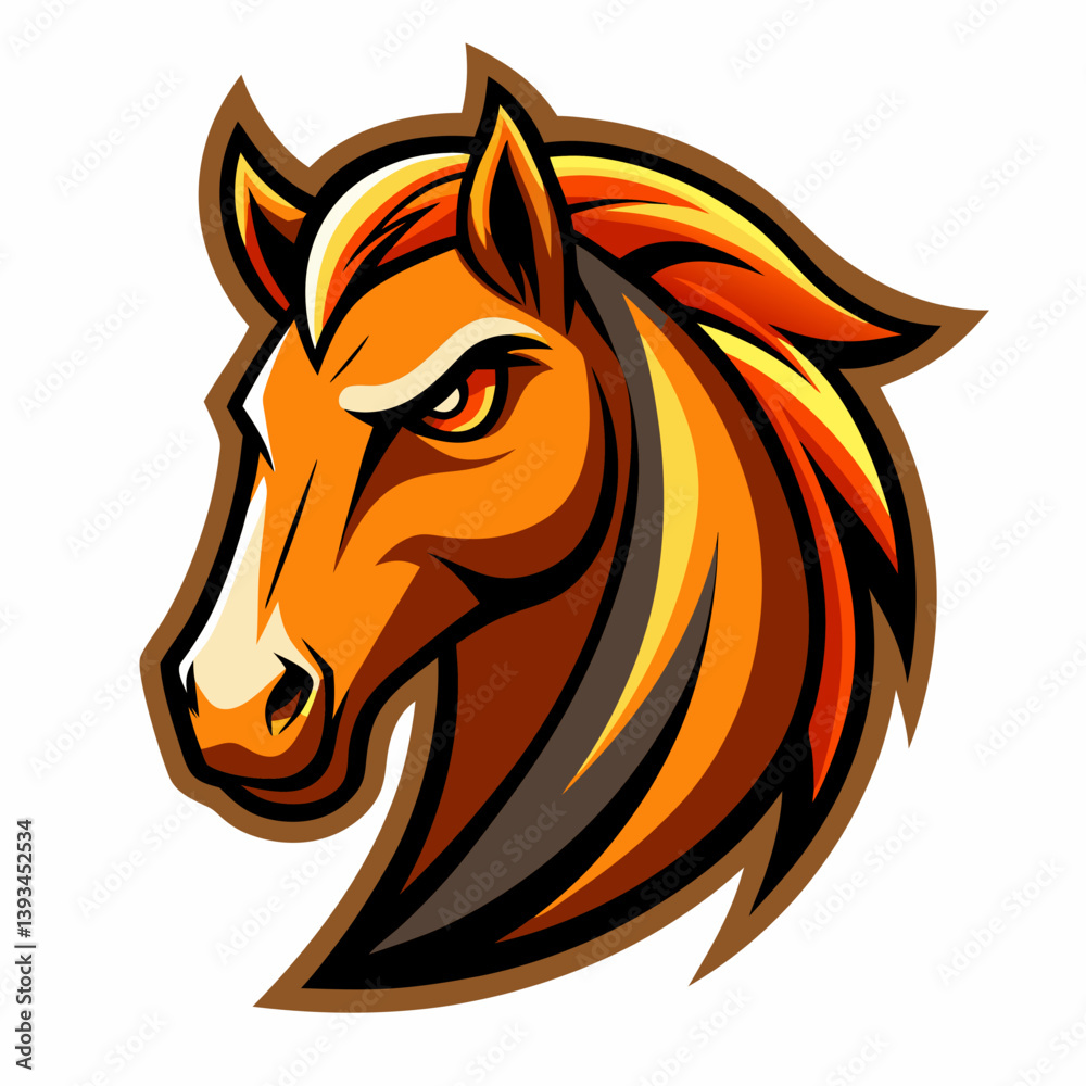 Fototapeta premium horse head vector