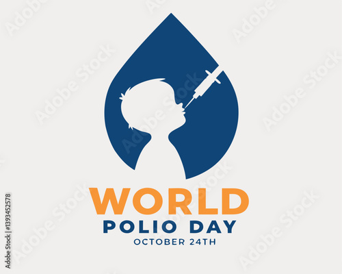 World Polio Day: Child Getting Vaccine Injection on October 24th.
