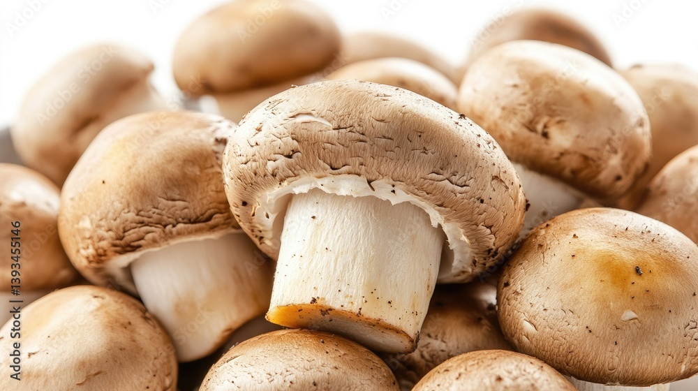 A close-up of Champignon mushrooms in a skillet being sauted with a hint of oil, showcasing their golden-brown color and texture, set against a white background. A close-up of Champignon mushrooms in a skillet being sauted with a hint of oil, showcasing their golden-brown color and texture, set against a white background.
