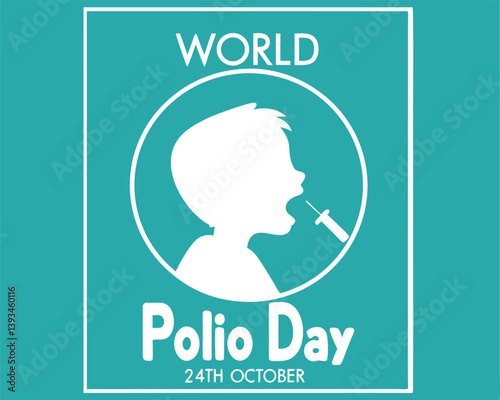 World Polio Day: Child Receiving Oral Vaccine Drops on 24th October.