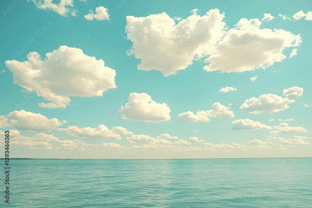 Obraz premium Vast, serene ocean and sky