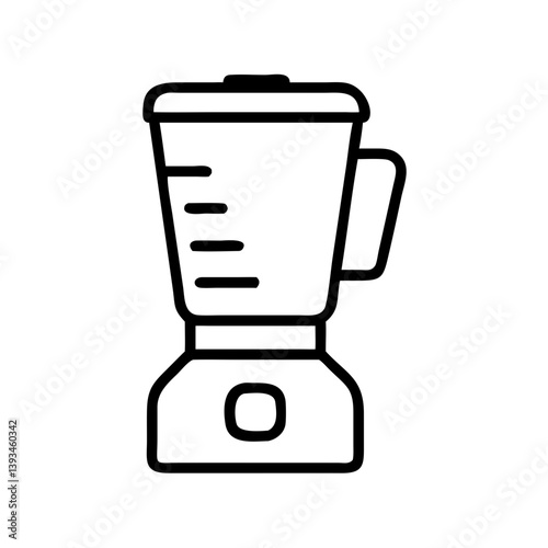 Blender Icon for Kitchen Appliance Catalogs, Smoothie Apps, and Cooking Guides