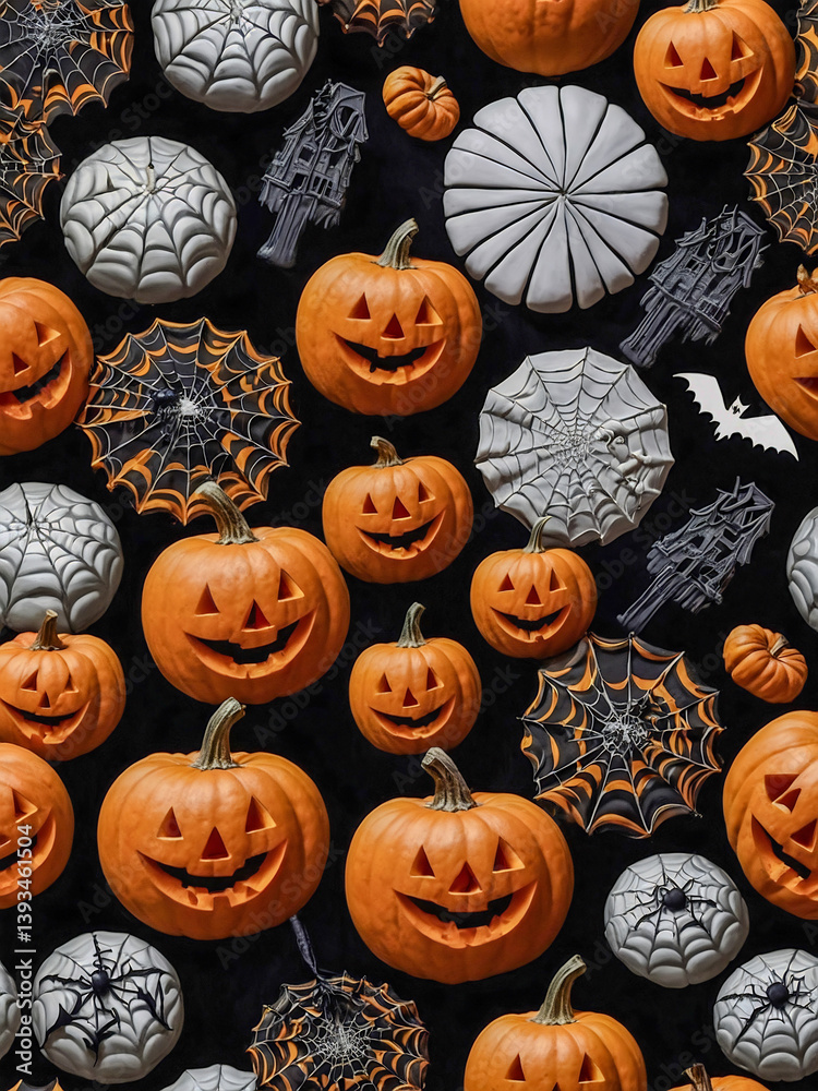 Halloween seamless pattern background. Halloween seamless pattern background.