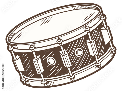 Snare Drum Music Instrument Illustration