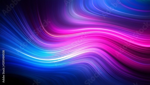 Wallpaper Mural abstract background with speed light effect blue pink purple wavy texture wallpaper generative ai Torontodigital.ca
