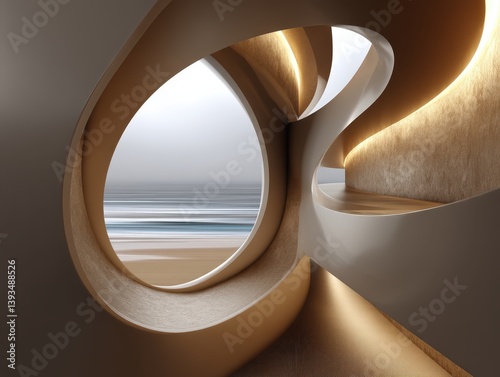 Curved architectural design...