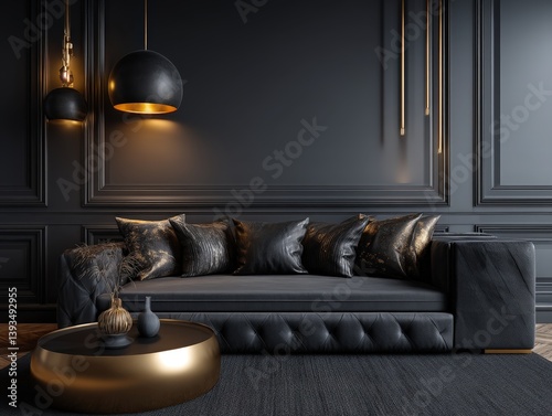 Luxurious interior with a d...