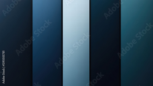 Abstract Tones: A sophisticated abstract design features vertical bands of rich, gradient blues and teals, creating a visually appealing and versatile background or design element.