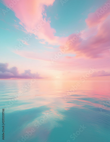 sunset over the sea wallpaper