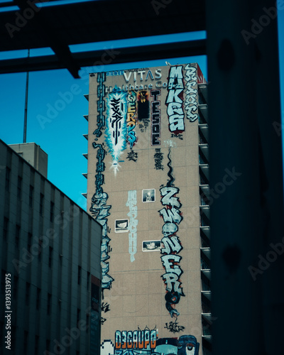 Abandoned Vitas Healthcare Building in Brickell, Downtown Miami gets covered in Graffiti by local artists and vandals