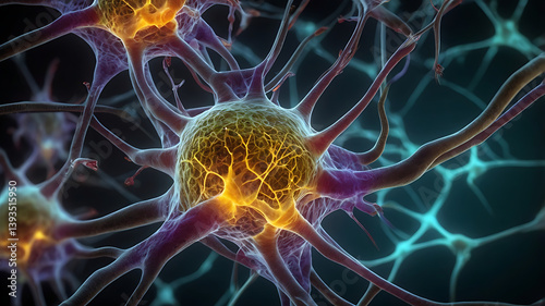 
A conceptual macro editorial image of a neurotoxin 