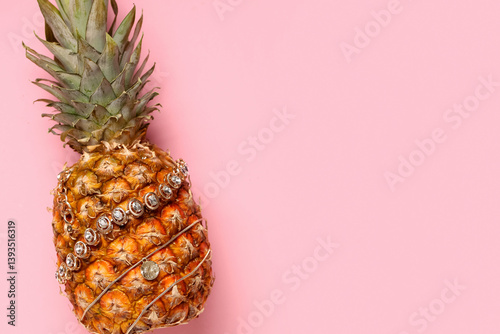 Pineapple with beautiful ne...