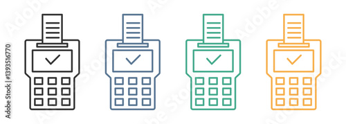 payment methods outline style icon 