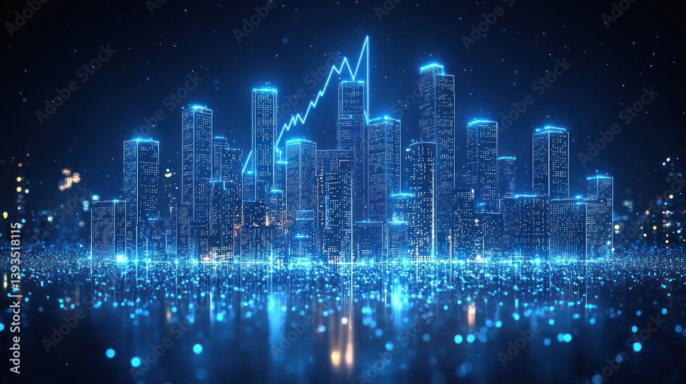 Futuristic Cityscape: Growth and Innovation in a Digital Metropolis Futuristic Cityscape: Growth and Innovation in a Digital Metropolis
