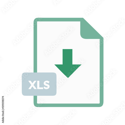 Download XLS File Icon Vector Design