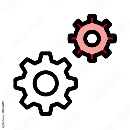 Gear and Setting Icon Vector Design