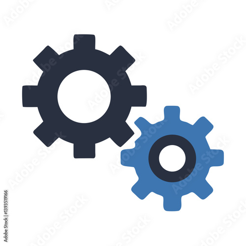 Gear and Setting Icon Vector Design