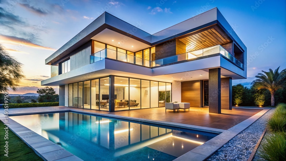 Stunning Modern Villa with Expansive Windows A Showcase of Clean Lines and Contemporary Architecture Stunning Modern Villa with Expansive Windows A Showcase of Clean Lines and Contemporary Architecture