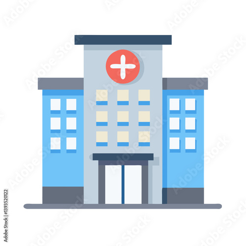Hospital Building Icon Vector Design