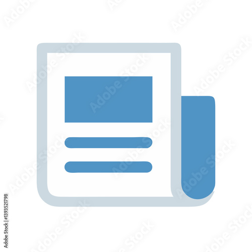 Newspaper Vector Icon Design

