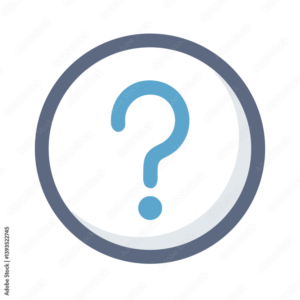 Question Icon Vector for Inquiry, Curiosity, and Help Concepts Question Icon Vector for Inquiry, Curiosity, and Help Concepts