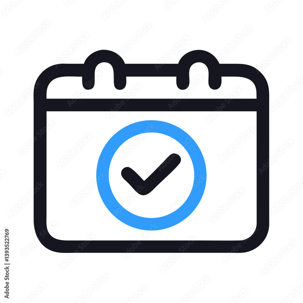 Register Mark Icon Vector for Validation, Approval, and Confirmation Concepts

