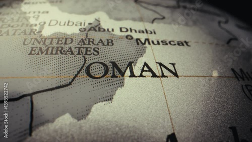 Retro globe - Oman