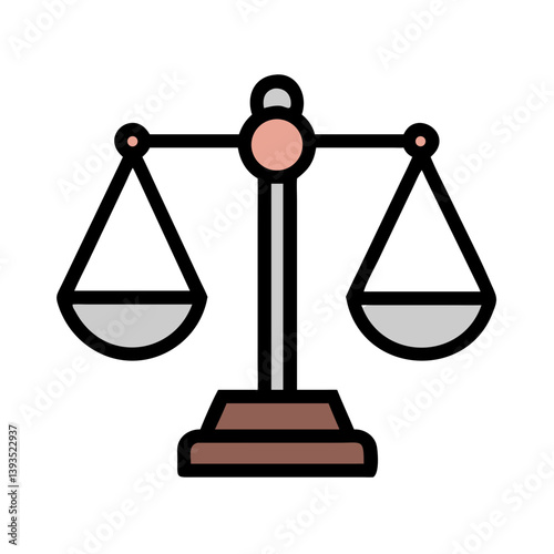 Scale of Justice Icon Vector for Law, Legal, and Fairness Concepts

