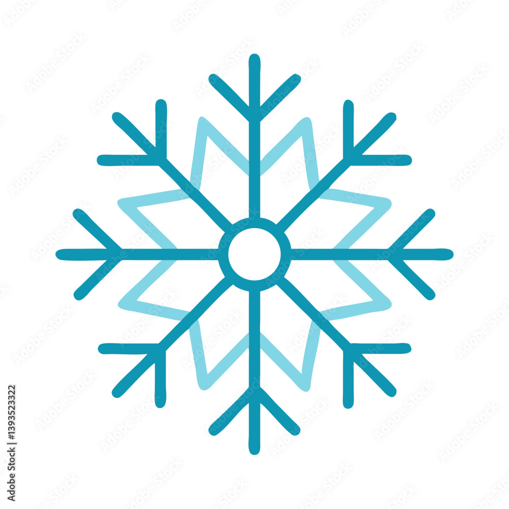 Snowflake Icon Vector for Winter, Cold, and Seasonal Concepts
Snowflake Icon Vector for Winter, Cold, and Seasonal Concepts