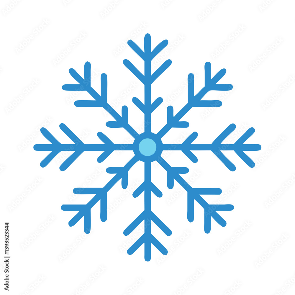 Snowflake Icon Vector for Winter, Cold, and Seasonal Concepts
Snowflake Icon Vector for Winter, Cold, and Seasonal Concepts