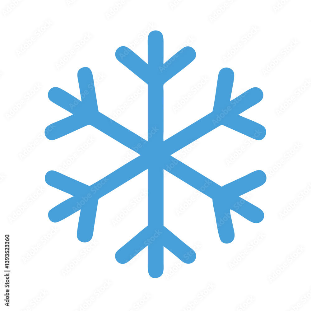 Snowflake Icon Vector for Winter, Cold, and Seasonal Concepts
Snowflake Icon Vector for Winter, Cold, and Seasonal Concepts