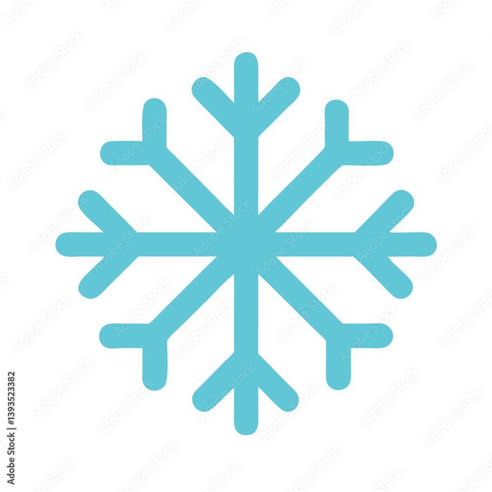 Snowflake Icon Vector for Winter, Cold, and Seasonal Concepts
Snowflake Icon Vector for Winter, Cold, and Seasonal Concepts