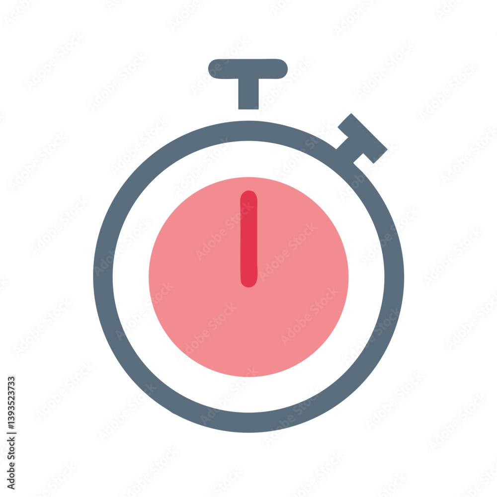 Stopwatch Sign Icon Vector for Timing, Measurement, and Precision Concepts Stopwatch Sign Icon Vector for Timing, Measurement, and Precision Concepts