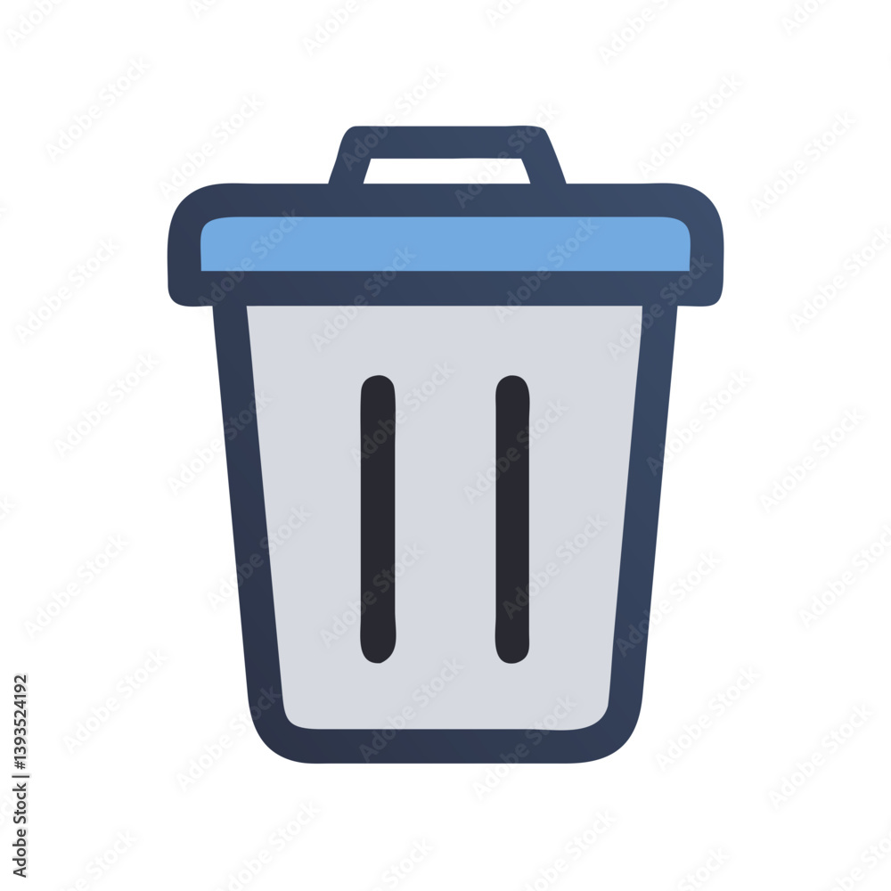 Trash Icon Vector for Waste Management, Recycling, and Cleanliness Concepts
Trash Icon Vector for Waste Management, Recycling, and Cleanliness Concepts