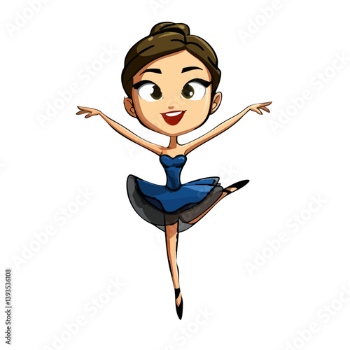 VECTOR ILLUSTRATION OF A BALLET DANCER