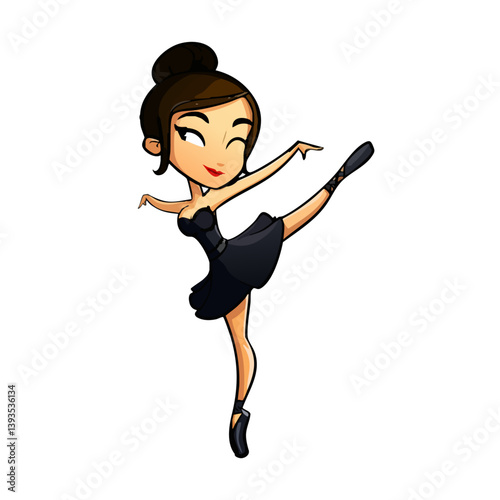 VECTOR ILLUSTRATION OF A BALLET DANCER