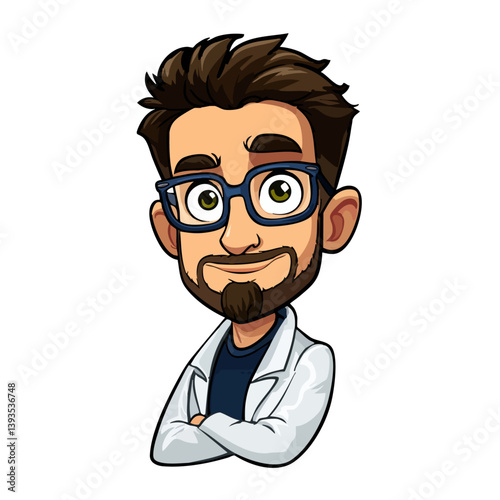 VECTOR ILLUSTRATION OF A SCIENTIST